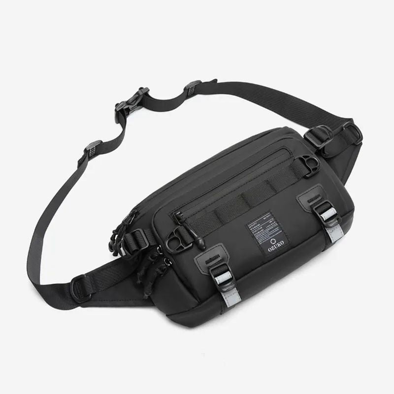 OZUKO  Tactical bag Fanny Pack Outdoor Sports Tactical  Multifunction Waterproof Male Chest Bag Mens Crossbody Bags