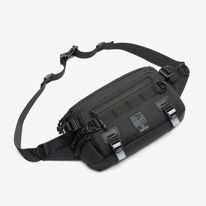 OZUKO  Tactical bag Fanny Pack Outdoor Sports Tactical  Multifunction Waterproof Male Chest Bag Mens Crossbody Bags