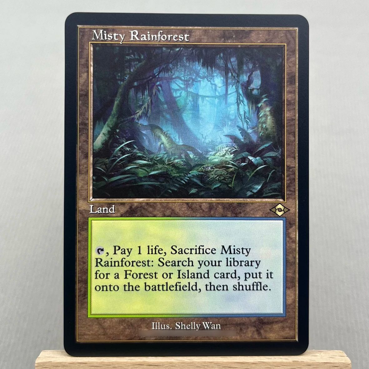 MH3 MH2 HOLO10-03 TCG Cartas Mágicas para Proxy de Jogo Caseiro terreno de busca Marsh Flats a Arid Mesa Misty Rainforest gathering