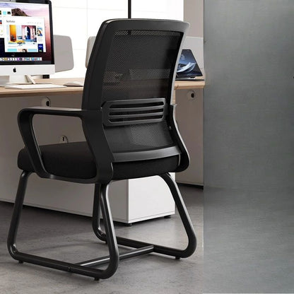 Ergonomic Office Chair Mesh Back Lumbar Support Adjustable Height Reclining Swivel Rolling Caster Home Office Study Meeting Room
