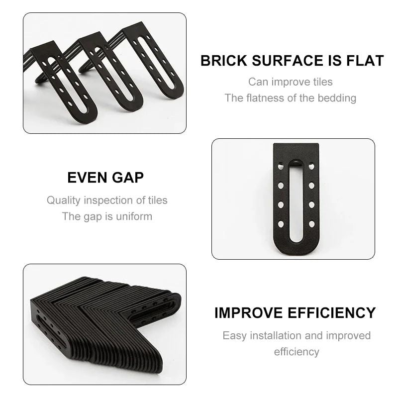 Sistema de Nivelamento de Azulejos 25 Peças Nivelamento de Ângulo Macho Pode Ser Usado com Espaçadores de Nivelamento de Azulejos para Localizar Costuras Ferramentas de Construção