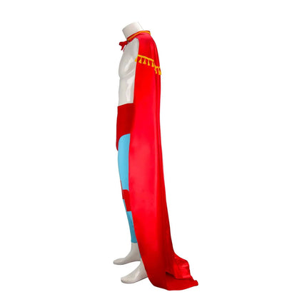 4PCS Nacho Cosplay Costume Libre Red Cloak Mask Pants Shorts Full Set Outfits Mexican Wrestling Halloween Cos Outfits Adult Men