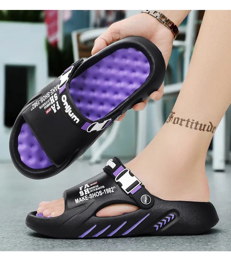 Flip Flops Male Massage Slippers Outdoor Sandals Beach Clogs Indoor Comfortable Soft Slides Men Casual Shoes Women Home Slippers