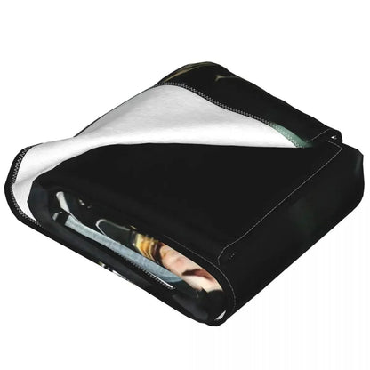 Tom Kaulitz Flannel Blankets Quality Super Soft Songwriter Guitar Throw Blanket Autumn Travelling Couch Chair Print Bedspread