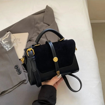 Crossbody Bags Elegant Handbag with Adjustable Strap Golden-Tone Hardware and Flap Closure Trendy Crossbody Bag for Women