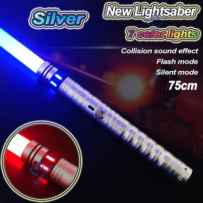 Metal Lightsaber Sword Toys RGB Light Saber 15Color Change Kids Soundfonts Force FX FOC Blaster Toys Jedi Sword Gift