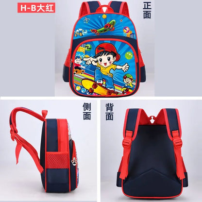 Kindergarten children schoolbags spine protection and load reduction boys and girls backpacks lightweight printed backpack