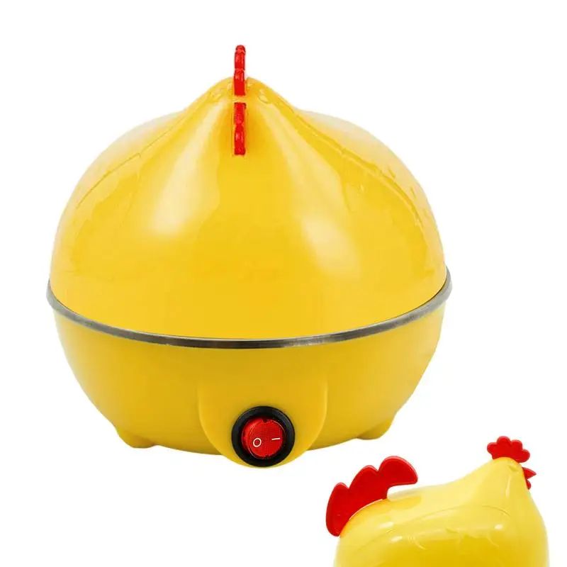 Home Kitchen Cooking Tool 7-Egg Capacity Egg Cooker Chicken Shaped Egg Boiler Eggs Steamer Appliance Utensil Drew barrymore Boba