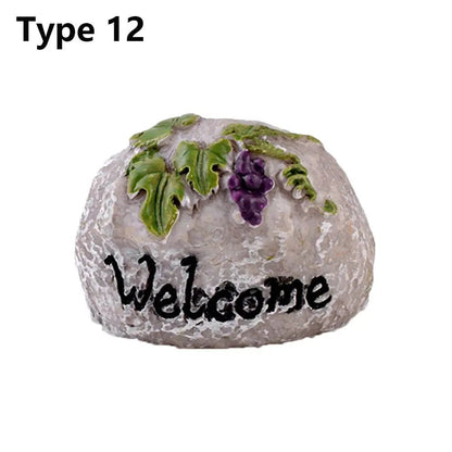 1SET Doll House Miniature Bench Stools White Chair Cute Fairy Garden Gnome Moss Terrarium Bonsai DIY Craft Home Decoration