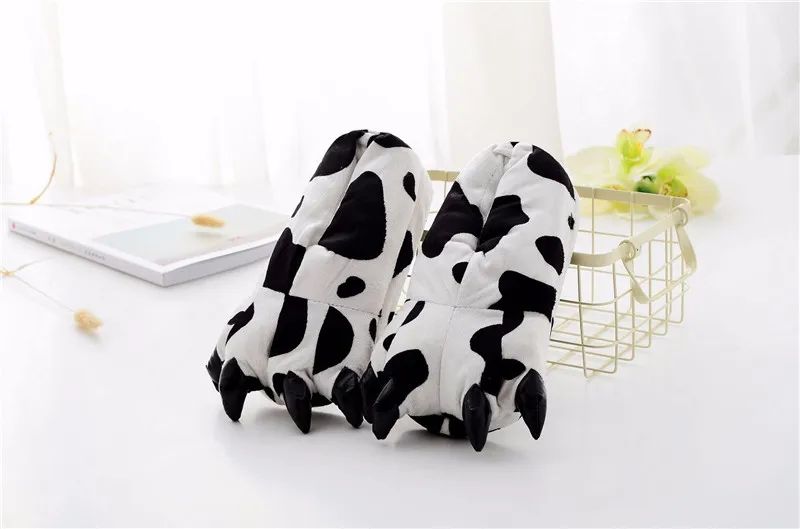 Stitch Animal Paw Slippers For Boy Girl Unisex Kids Cute Monster Claw Slippers Cartoon Soft Plush Warm Home Slippers Child Shoes