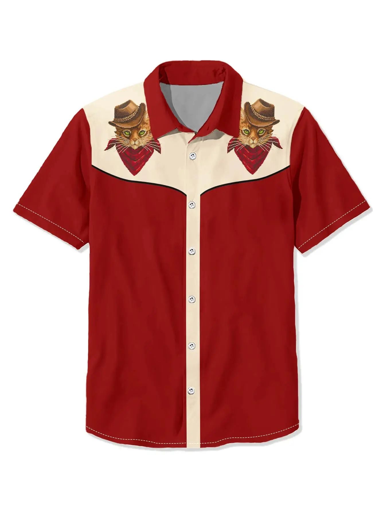 Men's Shirt Summer Casual Fashion Short Sleeved Shirt For Men Loose Breathable H