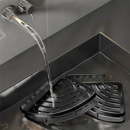 No Drill Wall Corner Bathroom Shelf Corner Shelf Storage Organizer Shower Shelf Shampoo Makeup Bathroom Accessories Towels Rack