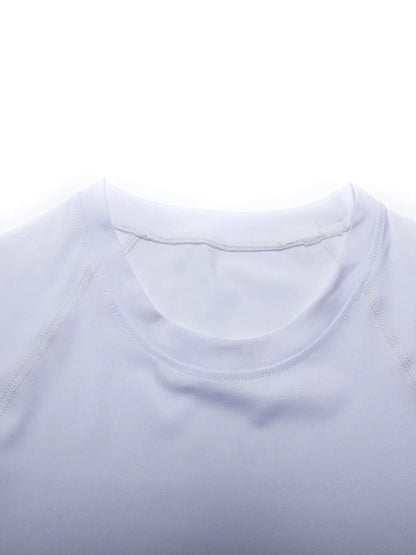 Summer Men's Fitness Quick Dry T Shirts Spider Print Athletic Compression Shirts Breathable Casual Short Sleeve Tight Tees Y2K