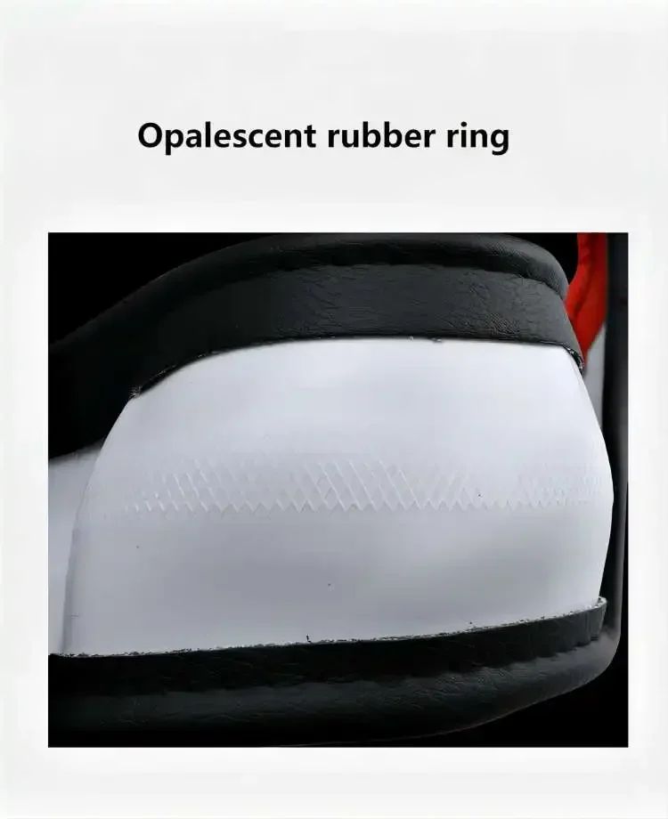 1PC New PU Leather Splicing Leather Anti-slip Wear Four Seasons Universal Steering Wheel Cover Black pink