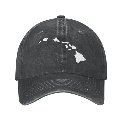 Hawaii Hawaiian Island Baseball Cap Dad Trucker Hat Adjustable Unconstructed for Men Women