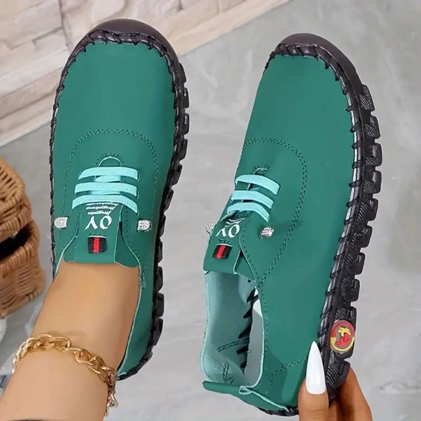 Women Sneakers 2025 New Designer Shoes Loafers Soft-soled Roman Breathable Outdoor Women Retro Big Size Single Shoes for Women
