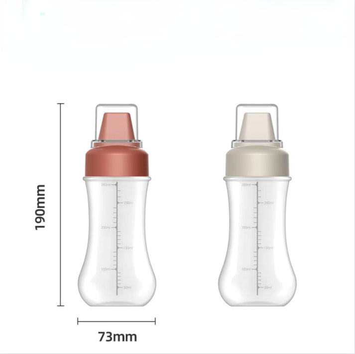 Frasco Espremedor Poroso para Molhos 350ML Garrafa para Molho de Tomate Mel Salada Recipiente Dispensador de Condimentos de Cozinha para Ketchup Molhos BBQ Óleo