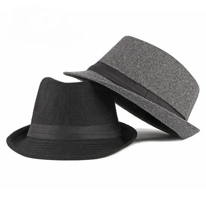 2025 Summer Unisex Classic Gatsby Style Straw Fedora Bucket Top Bowler Hats for Elegant Wedding Party Church Stage Black