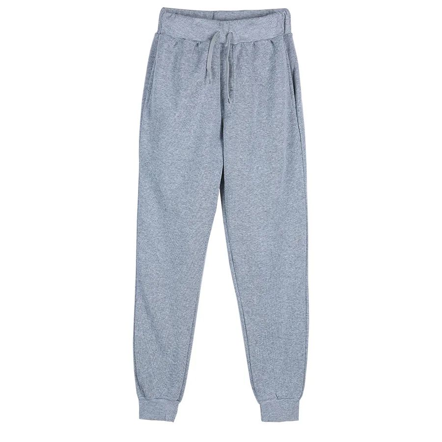 Calças de Moletom Masculinas/Femininas Casuais de Lã Calças Esportivas Unissex Moda Lisa Solta Calças Streetwear Outono Inverno Corrida Fitness P