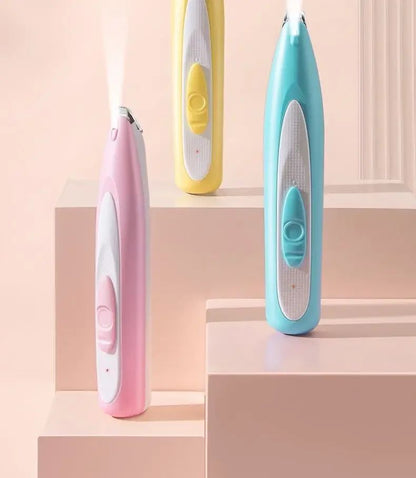 Pet Electric Hair Clipper-Silent Cat/Dog Shaver with Push Scissors, Paw Grooming Tool for Nail & Fur Trimming (Pet Grooming Kit)