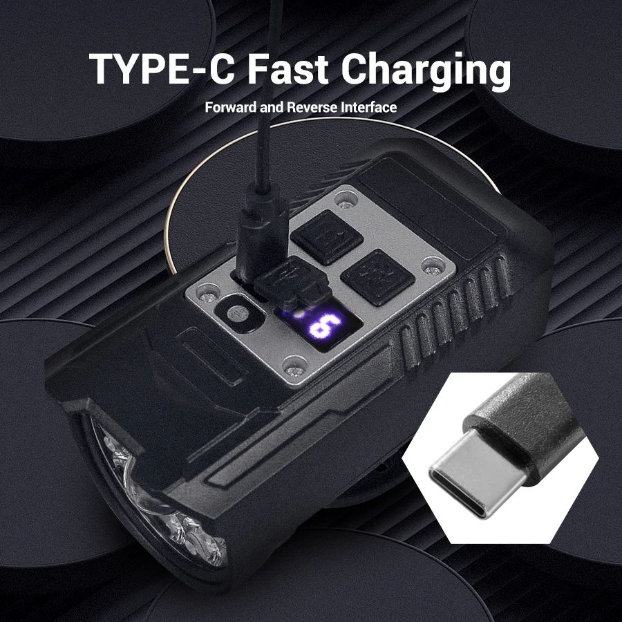 Rechargeable Bike Bicycle Front Lights 9 LED MTB Road Bike Headlight Tail Warning Lamp Waterproof Flashlight Cycling Accessories