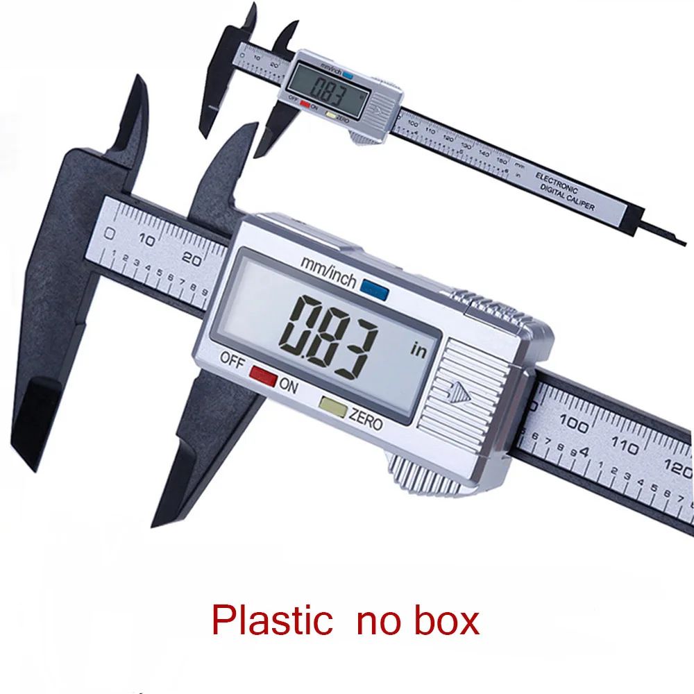 Paquímetro Vernier 150mm Ferramenta de Medição Paquímetro Digital de Aço Inoxidável Régua Digital de 6 polegadas Instrumento de Medição