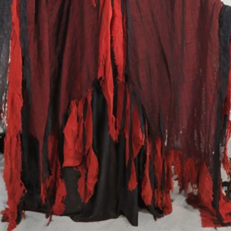 Scary Halloween Hooded Cloak Medieval Renaissance Wizard Cloak Horror Grim Reaper Cosplay Cape Costume for Men Women