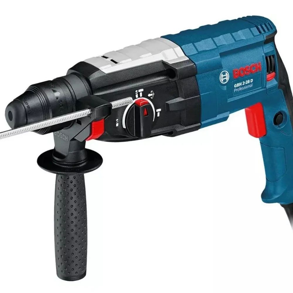 Martelo Rotativo Bosch GBH2-28DRE, leve, 2,9kg, com caixa, martelo elétrico de 3 funções e alta potência de 880W