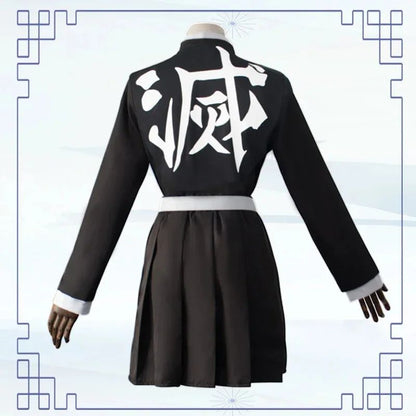 Adult Children Anime Kanroji Mitsuri Cosplay Costume Kimono Haori Dress Wig Clothes Halloween Costume for Adult Children