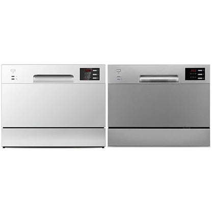 Portable Mini Countertop Dishwasher 6 Place Settings Compact Electric Dish Washing Machine for Home Apartment Dorm Kitchen