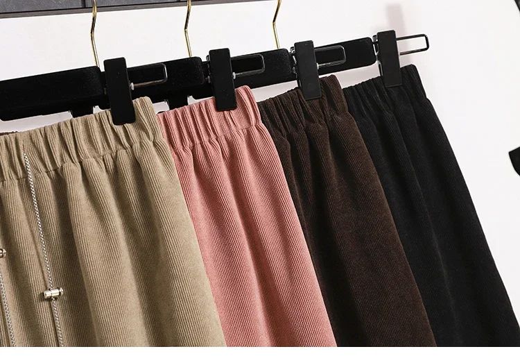 Women's New Style High-Waist Plus Size Skirts Elastic Waist Solid Wrap Buttocks Autumn Winter 2025 Versatile Straight Leg Skirt