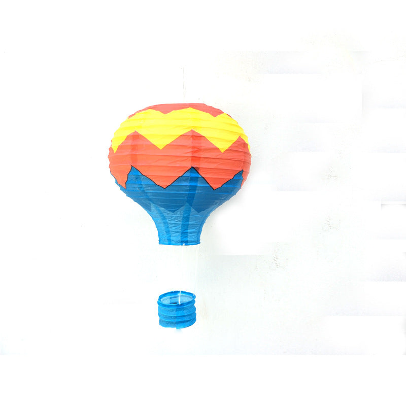 1pc Ceremony Holiday Party Folding Paper Lantern Hot Air Balloon Shape 30/40cm Pink Blue For Kids Baptism Birthday Wedding Decor