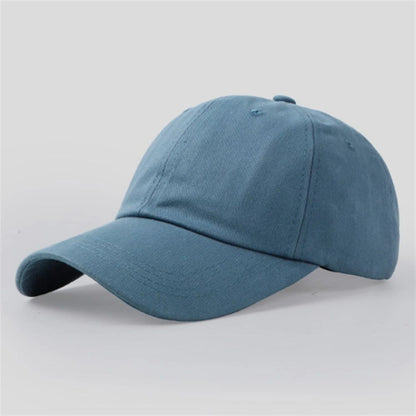 Boné de beisebol casual para homens e mulheres, chapéu de algodão liso moderno e simples nas cores preto, rosa, branco, vinho tinto, azul marinho.