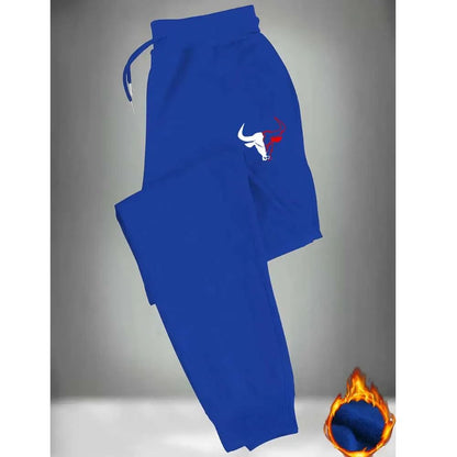 Calça Jogger Masculina Casual Leve Estampada com Elástico - Tecido 100% Poliéster com Cordão Ajustável na Cintura e Bolsos Laterais