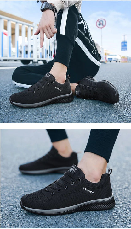 Tênis Casual Masculino e Feminino de Malha para Corrida e Caminhada, Respirável, Esportivo, Leve, para Academia e Atividades ao Ar Livre, Tamanhos 38-47