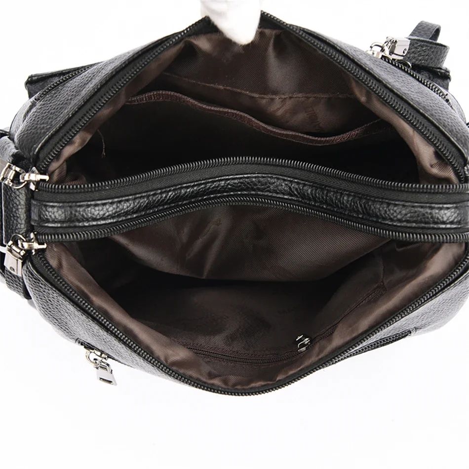 Luxury Handbag Fashion Print Large Capacity Soft Leather Women Shoulder Crossbody Bag Leisure Designer Ladies Purses and Handbag