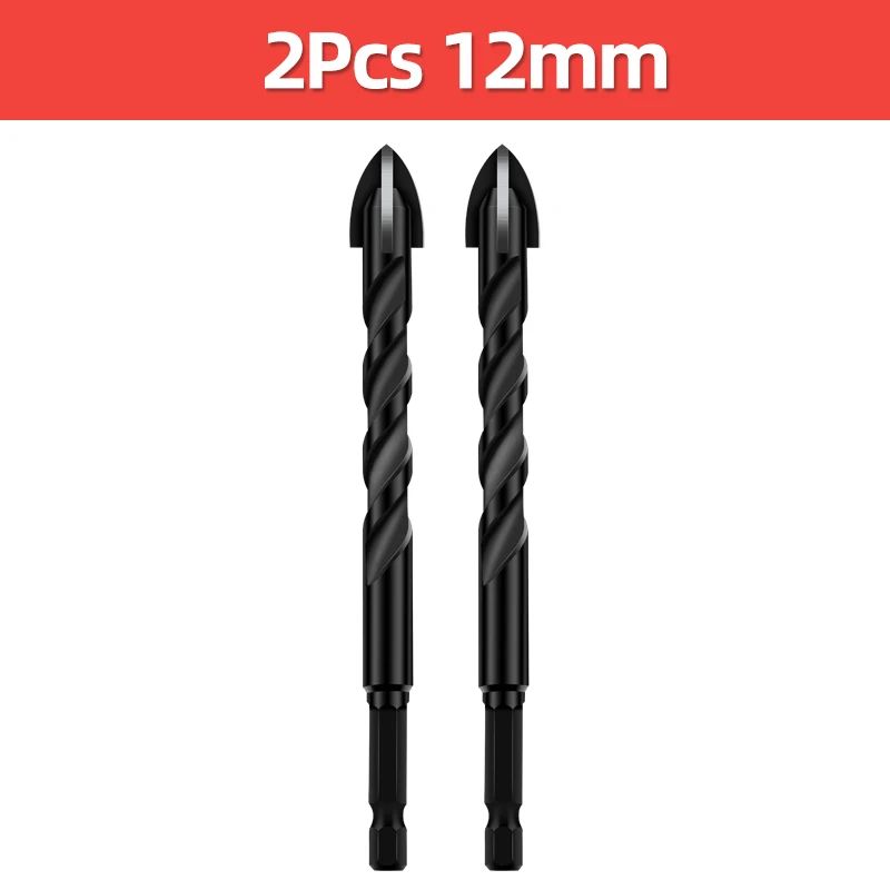 Cross Hex Tile Drill Bit For Glass Concrete Ceramic Tile Hole Opener Tunsten Carbide Hard Alloy Bits Set Tools 3 4 5 6 8 10 12mm
