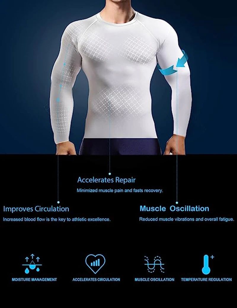 Spider Print Long Sleeve Compression Shirts for Men Gym Workout Rash Guard Undershirts Baselayers Athletic Quick Dry Tees Tops