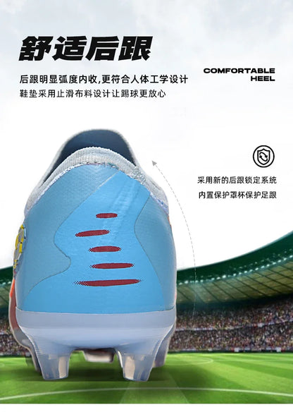 Men Soccer Shoes Original Fast Professional Unisex Cleats Low Cut Football Field Boot Non Slip Comfortable Outdoor Sneaker Match