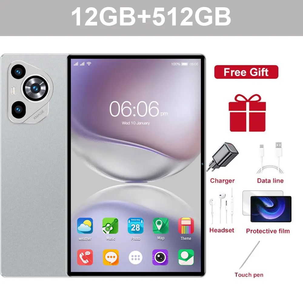2026 New Original Pad 16 PRO Snapdragon 8Gen3 Android Tablet 16 11Inch Hd 24Gb+2Tb 20000 Mah 5g DualSim Bluetooth Wifi TabletsPc