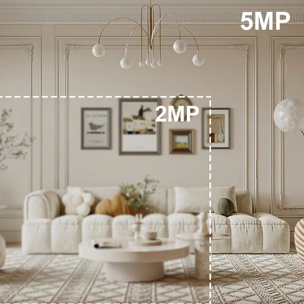 PEGATAH 5MP Wifi IP CameraVideo Surveillance Cam HD Night VIsion Two Way Audio Auto Tracking Cloud Smart Home Camera Tuya APP