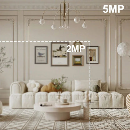 PEGATAH 5MP Wifi IP CameraVideo Surveillance Cam HD Night VIsion Two Way Audio Auto Tracking Cloud Smart Home Camera Tuya APP