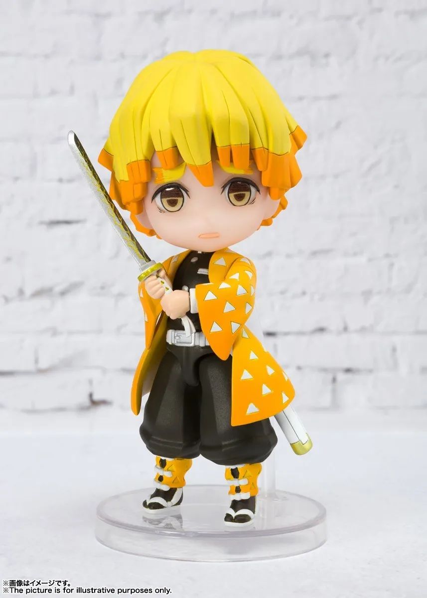 Em Estoque Original Bandai Figuarts Mini Demon Slayer Blade Fornalha Porta Anime Figura Q Versão Bonito Modelo Brinquedos
