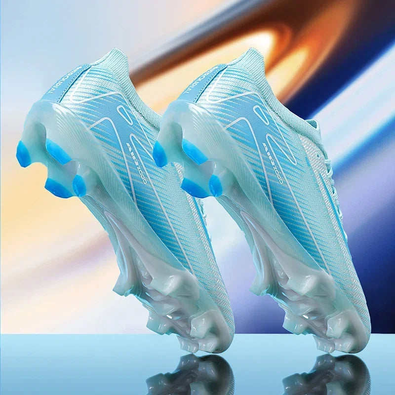 New Men Football Boots Cleats Grass Adult Soccer Shoes Ankle Sport Training Outdoor Ultralight Non-Slip Futsal Comfortable