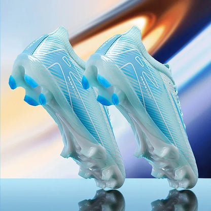 New Men Football Boots Cleats Grass Adult Soccer Shoes Ankle Sport Training Outdoor Ultralight Non-Slip Futsal Comfortable