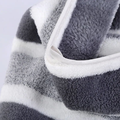 1 Set Striped Face Towel 35x75cm for Bathroom and Soft and Absorbent Quick-Drying Experience Microfiber Bath Towel 70x140cm