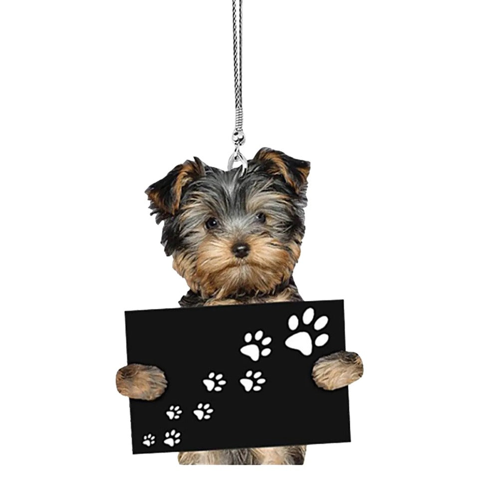 Car Pendant Practical Interior Cute Mini Puppy Pendant Anime Puppy Practical Car Ornament Toy Gift Hanging Decoration Accessory