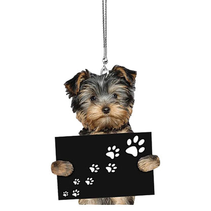 Car Pendant Practical Interior Cute Mini Puppy Pendant Anime Puppy Practical Car Ornament Toy Gift Hanging Decoration Accessory