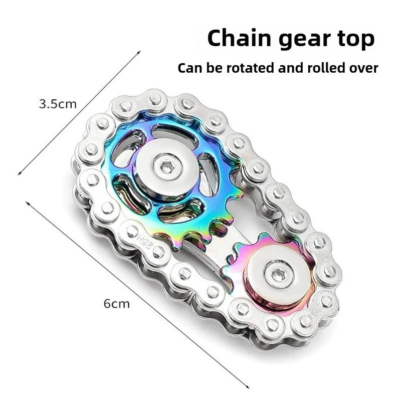 Metal Fidget Spinner Brinquedo de Escritório para Alívio do Estresse Engrenagens Girador de Mão para Adultos decoração de mesa decoração para casa Aliviar o estresse relaxar