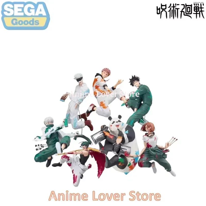 Em estoque SEGA Jujutsu Kaisen GRAFFITI BATTLE Fushiguro Megumi Kugisaki Nobara Panda Gojo Satoru Figuras de Anime Brinquedos Originais